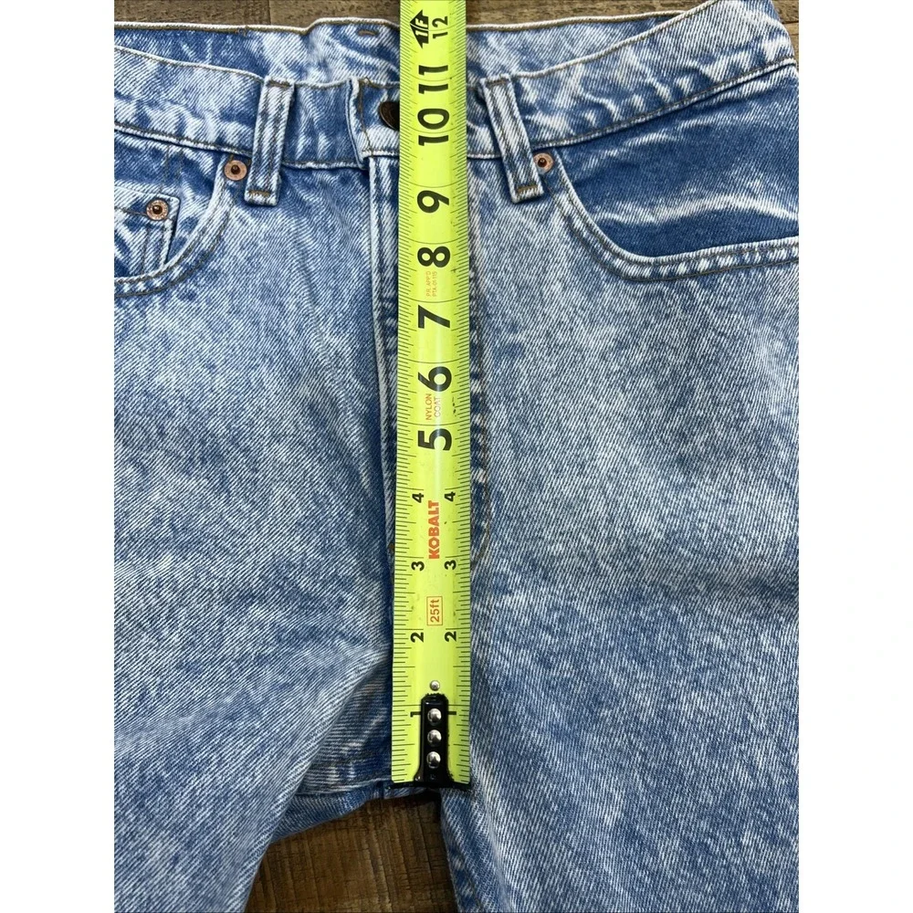 Levis 505 Jeans Mens 30x32 (29x30.5) Acid Wash Vintage 80/90's USA red tab Read!
